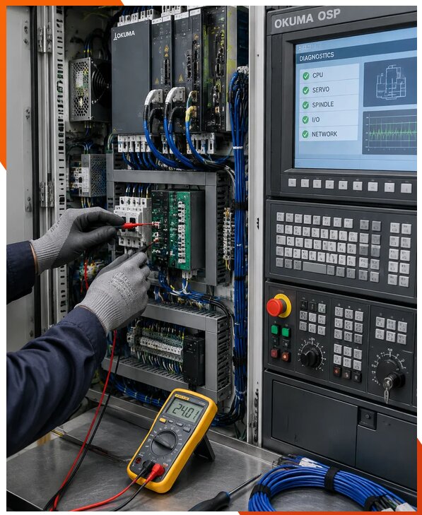 Ремонт систем ЧПУ Okuma OSP в Дюртюли